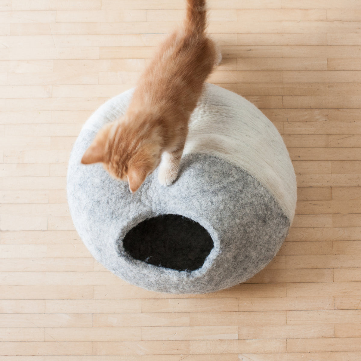 PEBBLE Grotte en feutre pour chat