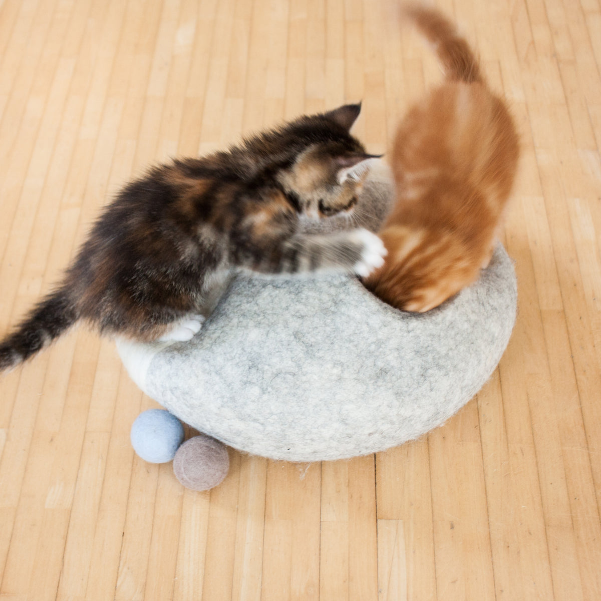 PEBBLE Grotte en feutre pour chat