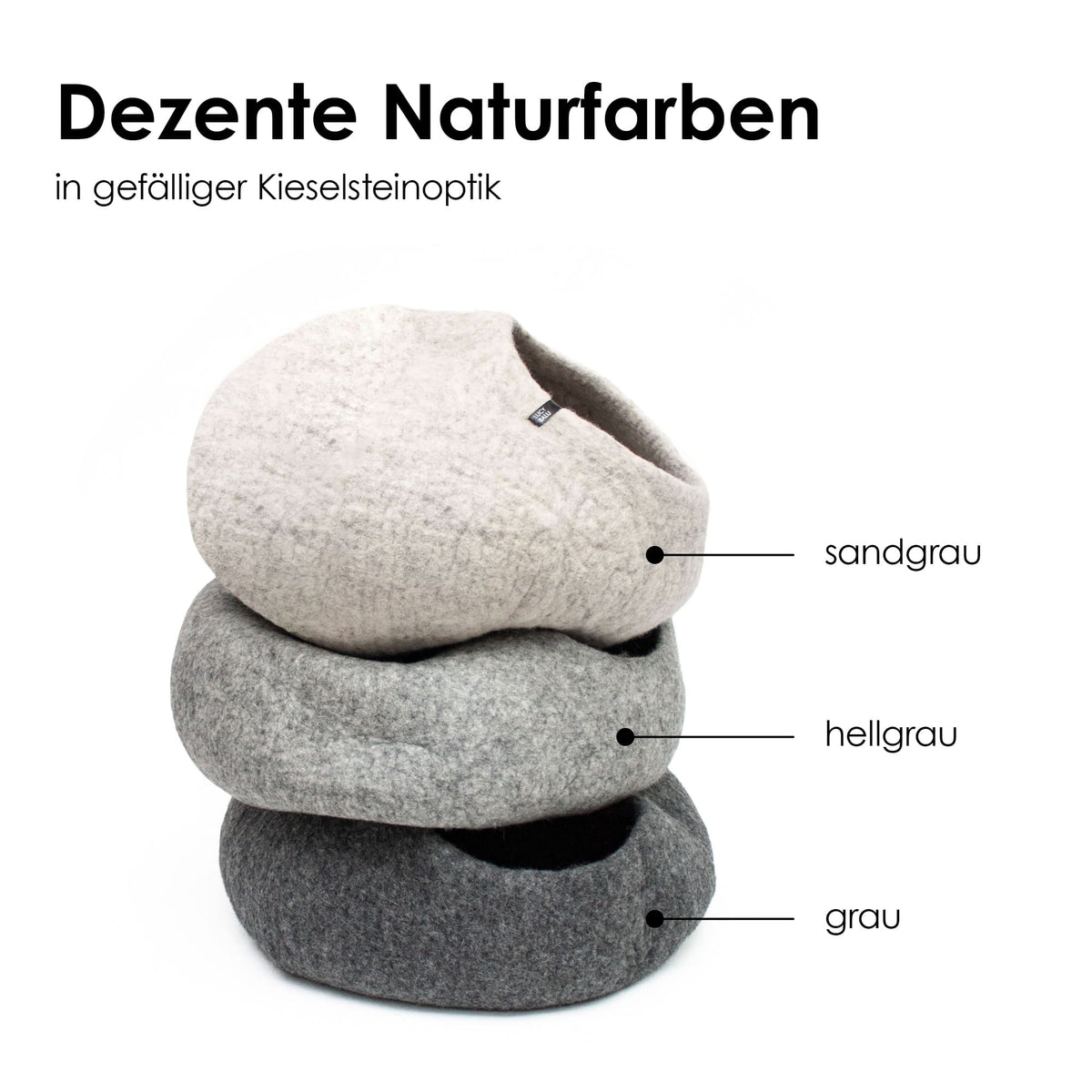 PEBBLE Panier en feutre