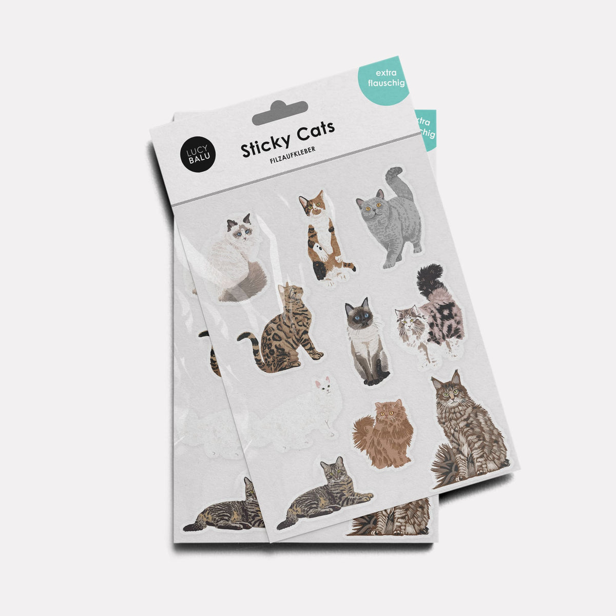 STICKY CATS Autocollants en feutre